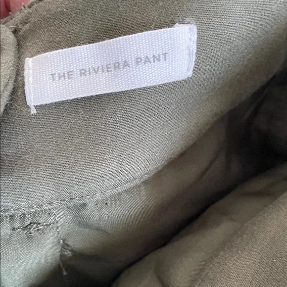 LOFT Olive Green Women's Pants with Stretch - Picture 5 of 6